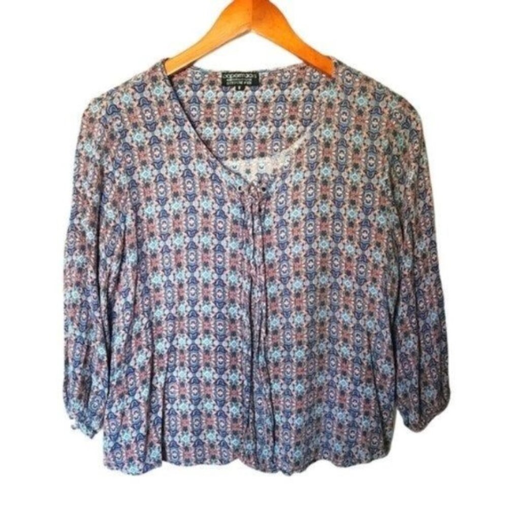 Papermoon for Stitch Fix Floral Blouse Boho M